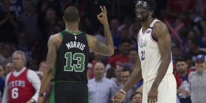 Beitragsbild des Blogbeitrags NBA: „Würde kein Wort sagen“ – Morris genervt von Embiid