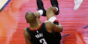 Beitragsbild des Blogbeitrags NBA: Chris Paul verletzt sich spät – fraglich für Spiel 6 