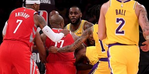 Beitragsbild des Blogbeitrags NBA: Tumulte und 3 Rauswürfe! Lakers verlieren gegen Rockets 