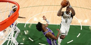 Beitragsbild des Blogbeitrags NBA: Offensiv-Spektakel mit Franchise-Rekord! Bucks fegen Kings aus der Halle 