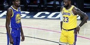 Beitragsbild des Blogbeitrags NBA: Durant ätzt gegen Medien wegen LeBron: “Zu viele Fanboys”
