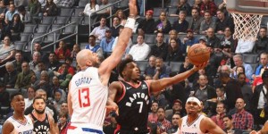 Beitragsbild des Blogbeitrags NBA: Ohne Kawhi! Raptors fegen über L.A. hinweg 