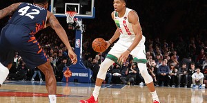Beitragsbild des Blogbeitrags NBA: Dominanter Giannis zu viel für die Knicks 