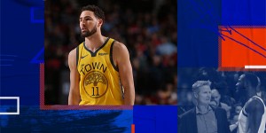 Beitragsbild des Blogbeitrags NBA: Warriors-Beben: Thompson kritisiert Fans – Kerr schimpft auf Green?!