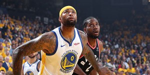 Beitragsbild des Blogbeitrags NBA: Warriors vor Spiel 4: Das große Fragezeichen namens Cousins