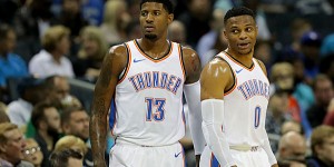 Beitragsbild des Blogbeitrags NBA: Trade-Planspiele um George und Russ geplatzt