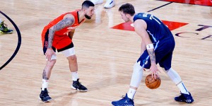 Beitragsbild des Blogbeitrags NBA: Doncic dämpft Euphorie – und scherzt über Dirk 