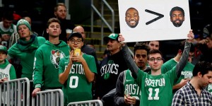 Beitragsbild des Blogbeitrags NBA: Kyrie reagiert auf Boston-Häme: “Ignorant”