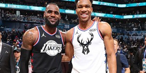 Beitragsbild des Blogbeitrags NBA: Giannis schwärmt von LeBron: “Er ist ein Alien” 