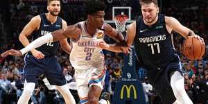 Beitragsbild des Blogbeitrags NBA: Doncic führt Mavs zu Sieg in OKC – CP3 fehlt 