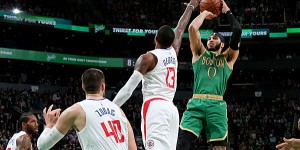 Beitragsbild des Blogbeitrags NBA: 2OT-Krimi! Tatum erlegt die Clippers – Thunder trotzen Zion-Bestwert