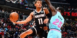 Beitragsbild des Blogbeitrags NBA: Career High für Trae – Sixers mühevoll