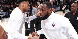 Beitragsbild des Blogbeitrags NBA: Giannis über LeBron: “Er ebnet uns den Weg”