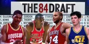 Beitragsbild des Blogbeitrags NBA: Der legendärste NBA-Draft mit dem GOAT: Back in the Summer of ’84 