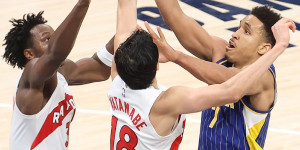 Beitragsbild des Blogbeitrags NBA: Harter Fight in Indy! Raptors klettern im Osten 