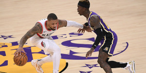 Beitragsbild des Blogbeitrags NBA: Lillard allein zu Haus: Rückkehrer Schröder glänzt bei Lakers-Sieg 