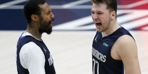 Beitragsbild des Blogbeitrags NBA: Doncic-Dagger! Mavs zittern sich zum Sieg