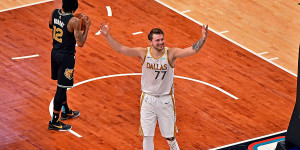 Beitragsbild des Blogbeitrags NBA: Unfassbarer Wurf! Doncic-Buzzerbeater beschert Mavs den Sieg