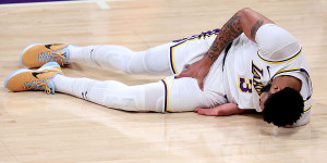 Beitragsbild des Blogbeitrags NBA: Lakers-Schock! AD-Einsatz “unwahrscheinlich”