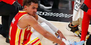 Beitragsbild des Blogbeitrags NBA: Young verletzt sich unglücklich – Einsatz in Spiel 4 in Gefahr? 