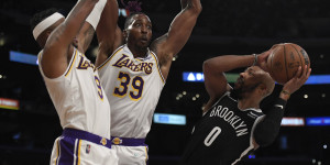 Beitragsbild des Blogbeitrags NBA: Ohne LeBron, ohne Westbrook: Lakers gehen gegen Nets-Rookie unter 