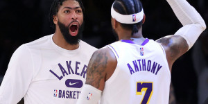 Beitragsbild des Blogbeitrags NBA: “Grandios”: Lakers feiern Matchwinner Melo – Wieder Sorgen um LeBron