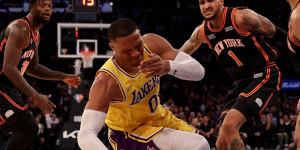 Beitragsbild des Blogbeitrags NBA: Lakers verlieren trotz starker Aufholjagd – Russ-Show reicht nicht