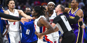 Beitragsbild des Blogbeitrags NBA: Nach Rangelei: Big Man schießt gegen LeBron