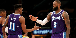 Beitragsbild des Blogbeitrags NBA: LeBron dominiert – Jokic zaubert – Mavs auch ohne Doncic stark