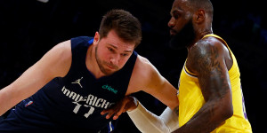 Beitragsbild des Blogbeitrags NBA: Doncic lässt LeBron alt aussehen! Mavs stellen Lakers spät kalt
