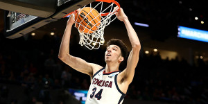 Beitragsbild des Blogbeitrags NCAA: Gonzaga um Holmgren zittert sich weiter – der Champion ist raus! 