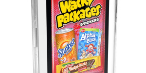 Beitragsbild des Blogbeitrags 2022 Topps Wacky Packages Monthly Series Stickers Trading Cards Checklist – April
