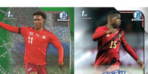 Beitragsbild des Blogbeitrags 2022 Bowman Chrome Road to UEFA Under-21 European Championship Soccer Cards