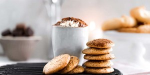 Beitragsbild des Blogbeitrags Vegane Cookies mit Cranberries und eine Kakao-Bar
