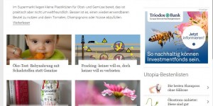 Beitragsbild des Blogbeitrags Mein Lieblingsnewsletter - www.utopia.de