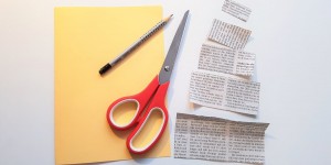 Beitragsbild des Blogbeitrags Weihnachtskarten aus Altpapier basteln