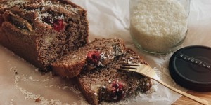 Beitragsbild des Blogbeitrags Kokos-Bananenbrot