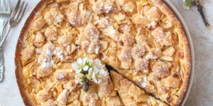 Beitragsbild des Blogbeitrags Französischer Apfelkuchen 