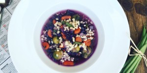 Beitragsbild des Blogbeitrags Winterliche Minestrone mit Buchweizen 