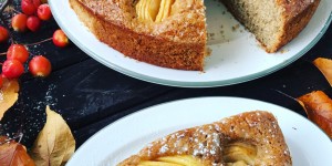 Beitragsbild des Blogbeitrags Apfel Dinkel Kuchen 