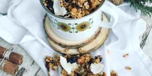 Beitragsbild des Blogbeitrags Lebkuchen Müsli mit Pflaumen 