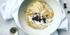Beitragsbild des Blogbeitrags Porridge mit Apfelmus