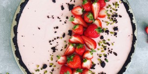 Beitragsbild des Blogbeitrags Erdbeer Cookie Tarte