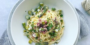 Beitragsbild des Blogbeitrags Spargel Spaghetti