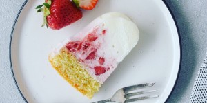 Beitragsbild des Blogbeitrags Erdbeer Joghurt Eisgugl
