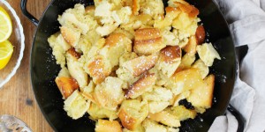 Beitragsbild des Blogbeitrags Kaiserschmarren aus dem Backofen mit Zwetschgenröster 