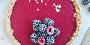 Beitragsbild des Blogbeitrags Brombeer Dinkelflocken Tarte