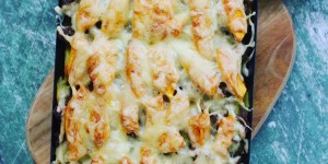 Beitragsbild des Blogbeitrags Kürbis Hackfleisch Auflauf