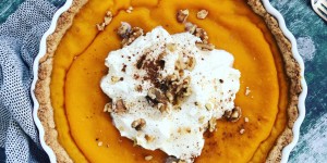 Beitragsbild des Blogbeitrags Kürbis Vanille Pie