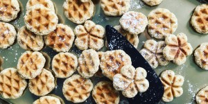 Beitragsbild des Blogbeitrags Zimt Waffel Plätzchen 